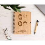 Cahier en bois - family circus
