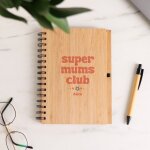 Cahier en bois personnalis - cool mums club