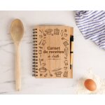 Cahier en bois - recettes