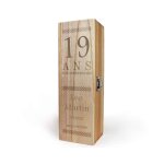 Caisse  vin personnalisable homme 19 ans