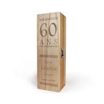 Caisse  vin personnalisable homme 60 ans