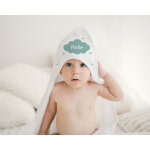 Cape de bain personnalisable - nuage