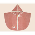 Cape de bain personnalise brode - ecureuil brique