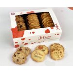 Coffret biscuits personnalisable aux 3 saveurs - amour
