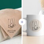 Coffret cocooning personnalis - dessin au trait