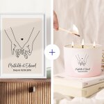 Coffret dco personnalis - dessin au trait