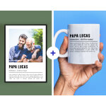 Coffret d�finition papa - affiche et mug personnalis�s