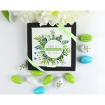 Coffret de drages c?ur caramel personnalisable - collection fleurie