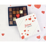 Coffret personnalisé de 25 chocolats - amour Coffret personnalisé de 25 chocolats - amour