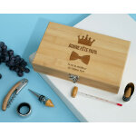 Coffret sommelier personnalis - 5 accessoires - papa royal