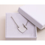Collier coeur barrette en argent vritable