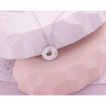 Collier personnalisé jeton coeur en argent véritable Collier personnalisé jeton coeur en argent véritable