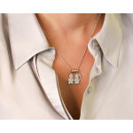 Collier personnalis avec pendentifs enfants - argent
