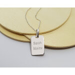 Collier plaque homme en argent vritable