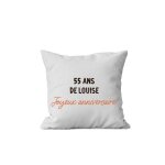 Coussin message personnalisable femme 55 ans Coussin message personnalisable femme 55 ans