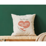 Coussin personnalis - c'est pour a qu'on t'aime
