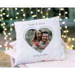 Coussin personnalis - coeur photo