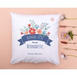 Coussin personnalisé - mamie fleurie Coussin personnalisé - mamie fleurie