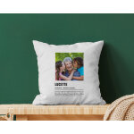 Coussin personnalis photo - dfinition mamie