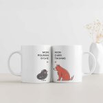 Duo de mugs personnalisés - couple d'animaux Duo de mugs personnalisés - couple d'animaux