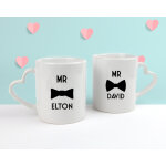 Duo de mugs personnaliss prnoms couple - mr & mr