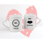 Duo de mugs personnaliss prnoms couple - mrs & mrs