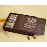 Grand coffret d'�pices grav� cuisine d'excellence - 36 �pices du monde