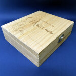 Grand coffret vin personnalisé - prénom Grand coffret vin personnalisé - prénom