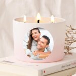 Grande bougie personnalis�e - photo