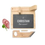 Guillotine  saucisson personnalise pour un christian