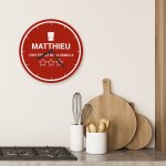 Horloge personnalisable - chef toil