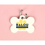Médaille chien personnalisable - os Médaille chien personnalisable - os