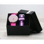 Montre duo rose message