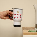 Mug isotherme personnalis - mamie et ses petits coeurs