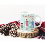 Mug no�l personnalis� - family circus