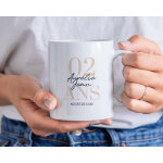 Mug personnalis� anniversaire de mariage - noces de cuir