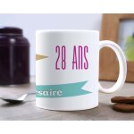Mug personnalis anniversaire - prnom et ge
