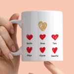 Mug personnalis� - mamie et ses petits coeurs
