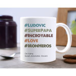Mug personnalis� message - hashtag