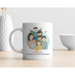 Mug personnalis� - portrait de famille