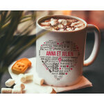 Mug personnalis prnoms couple - mots d'amour