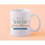 Mug personnalis� - tu vas �tre gar�on d'honneur