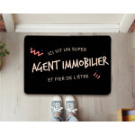 Paillasson personnalis - agent immobilier