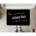 Paillasson personnalis - agricultrice