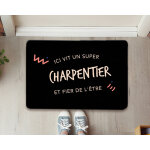 Paillasson personnalis� - charpentier