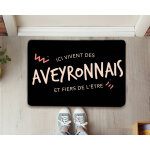 Paillasson personnalis - ici vivent des aveyronnais
