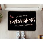 Paillasson personnalis - ici vivent des bourguignons