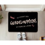 Paillasson personnalis - ici vivent des guadeloupens