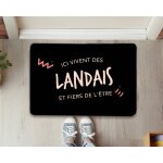 Paillasson personnalis - ici vivent des landais