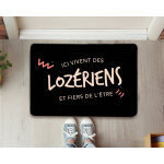 Paillasson personnalis - ici vivent des lozriens